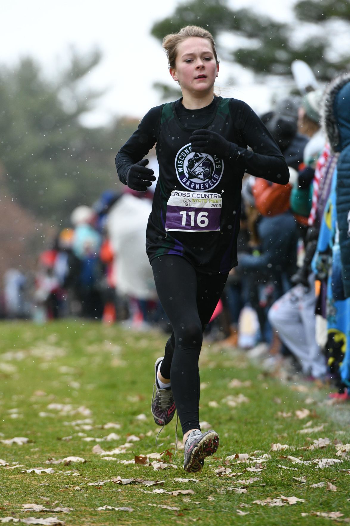 WIAA state cross country photo: Samantha Herrling, Wisconsin Heights/Barneveld